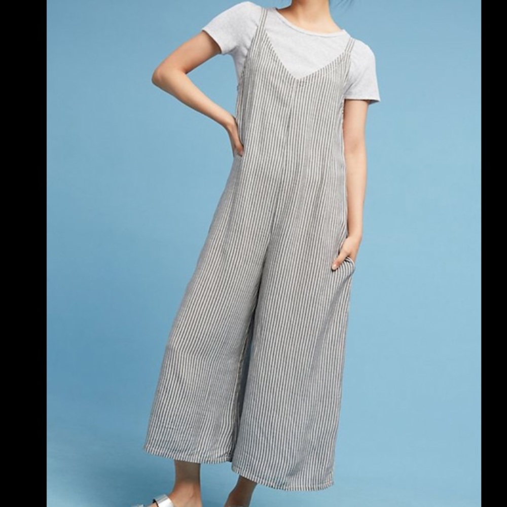 Striped Anthro jumpsuit